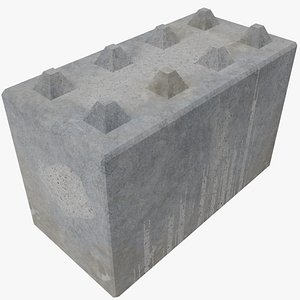 Modular Concrete barrier block 4x2