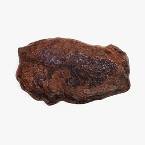 3D rare rump steak