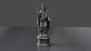 Gothic Medieval King Statue