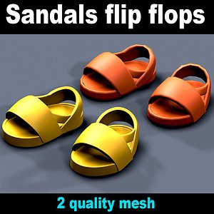 Sandals flip flops 2 quality mesh