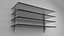 glass shelves 3d obj