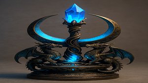 3D Twin Dragon Crystal model