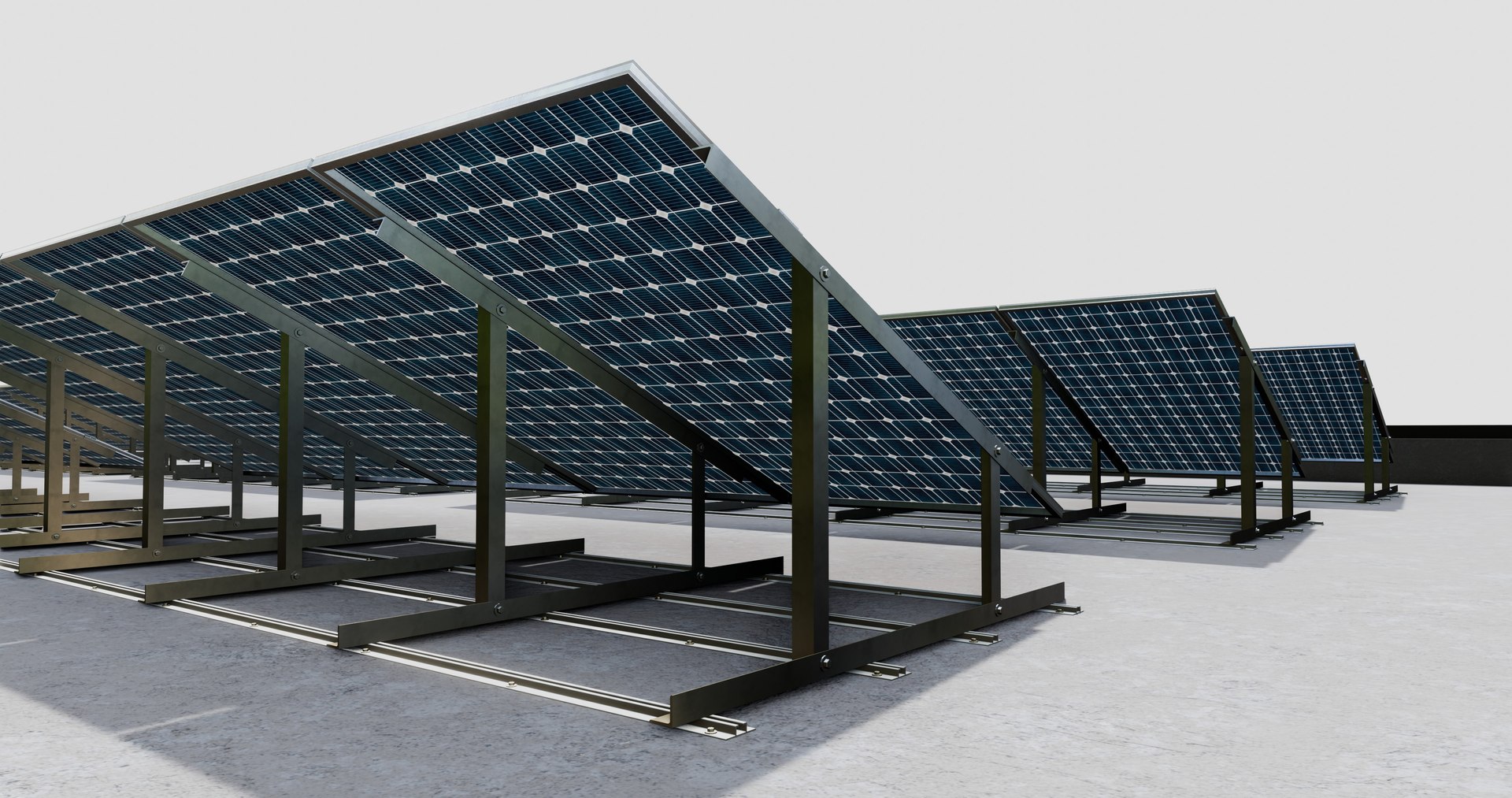 Rooftop Lightweight Solar Construction Type-1 3D Model - TurboSquid 2328266