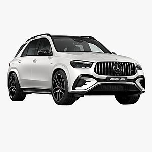 3D 2024 Mercedes-Benz GLE 53 AMG model