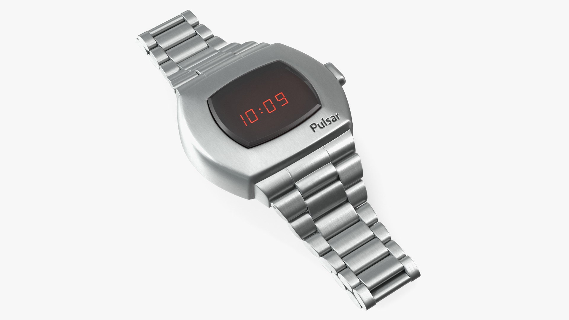 Hamilton PSR 1970 Wrist Watch Lying 3D model preview