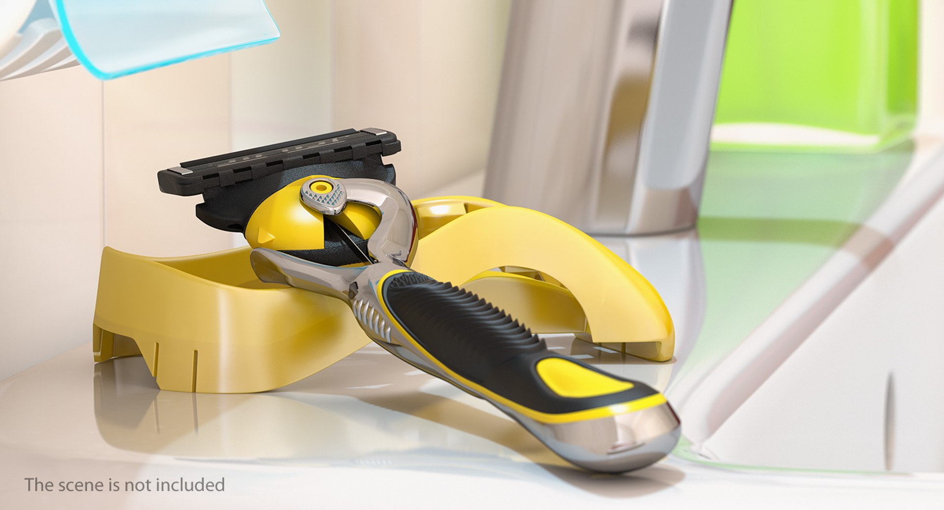 3D Shaving Razor Stand - TurboSquid 1382605