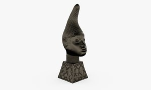 Queen Iyoba Head Sculpture