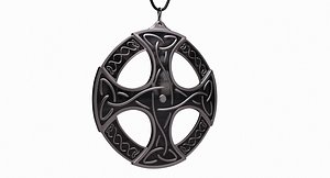 3d model celtic pendant