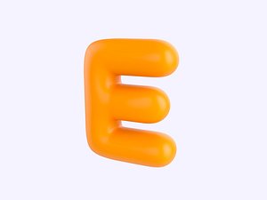 3D model E Alphabet