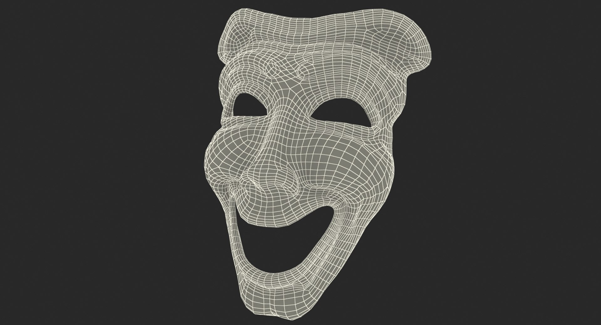 Comedy Theatre Mask Model - TurboSquid 1292010