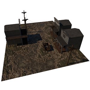 3D model Western Town