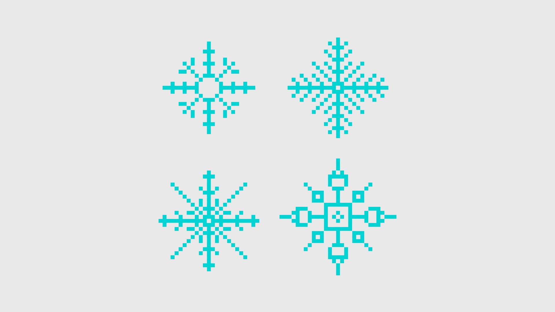 Pixel Snowflake 3D - TurboSquid 2144975