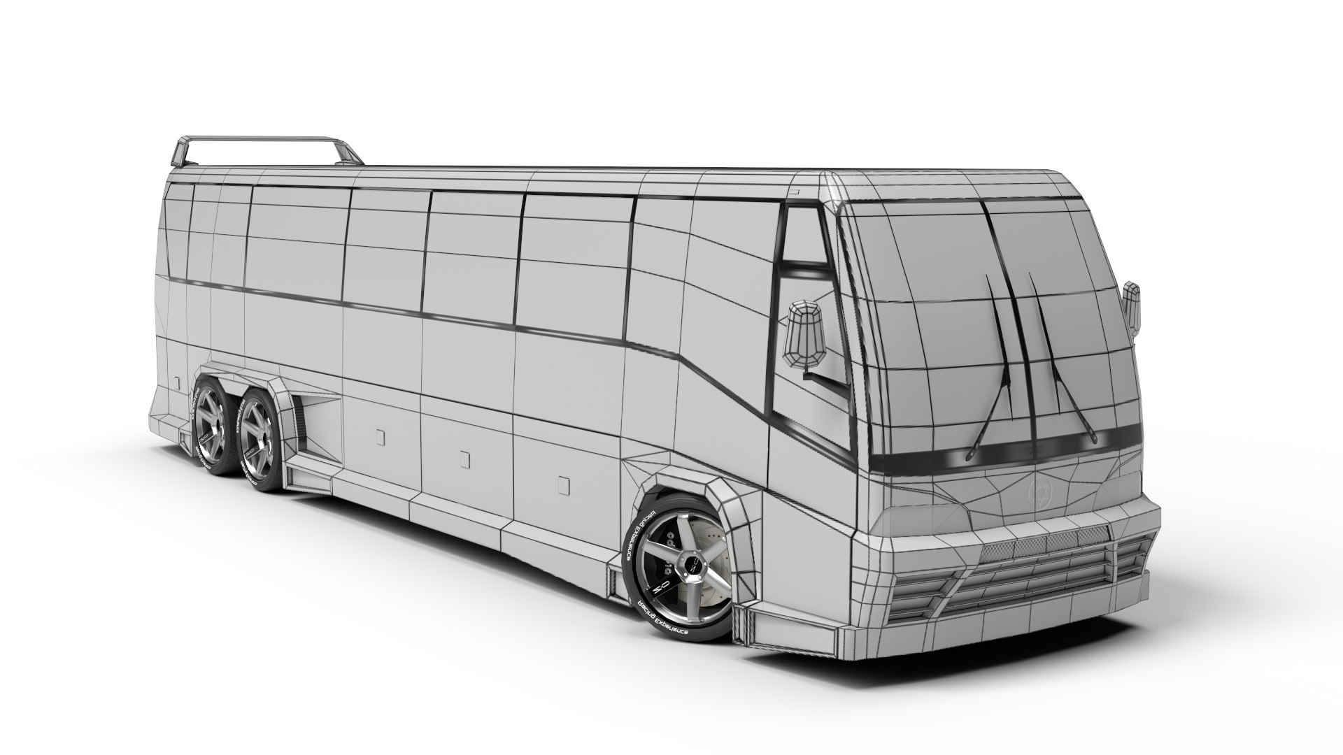 Modified Sports Bus Game Ready 3D Model - TurboSquid 2366891