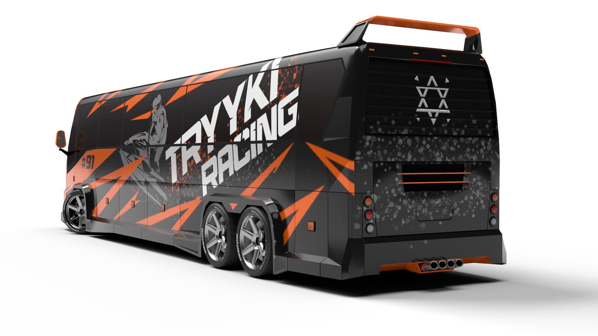 Modified Sports Bus Game Ready 3D Model - TurboSquid 2366891
