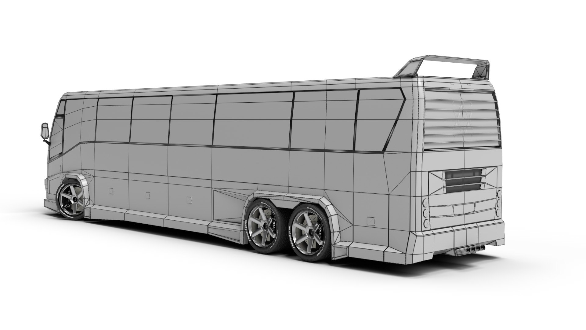 Modified Sports Bus Game Ready 3D Model - TurboSquid 2366891