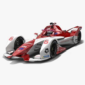Dragon EV-5 Formula E Season 2020 2021 Race Car
