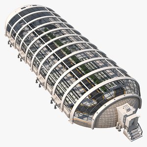 3D Space Colonization Base Constructor Greenhouse model
