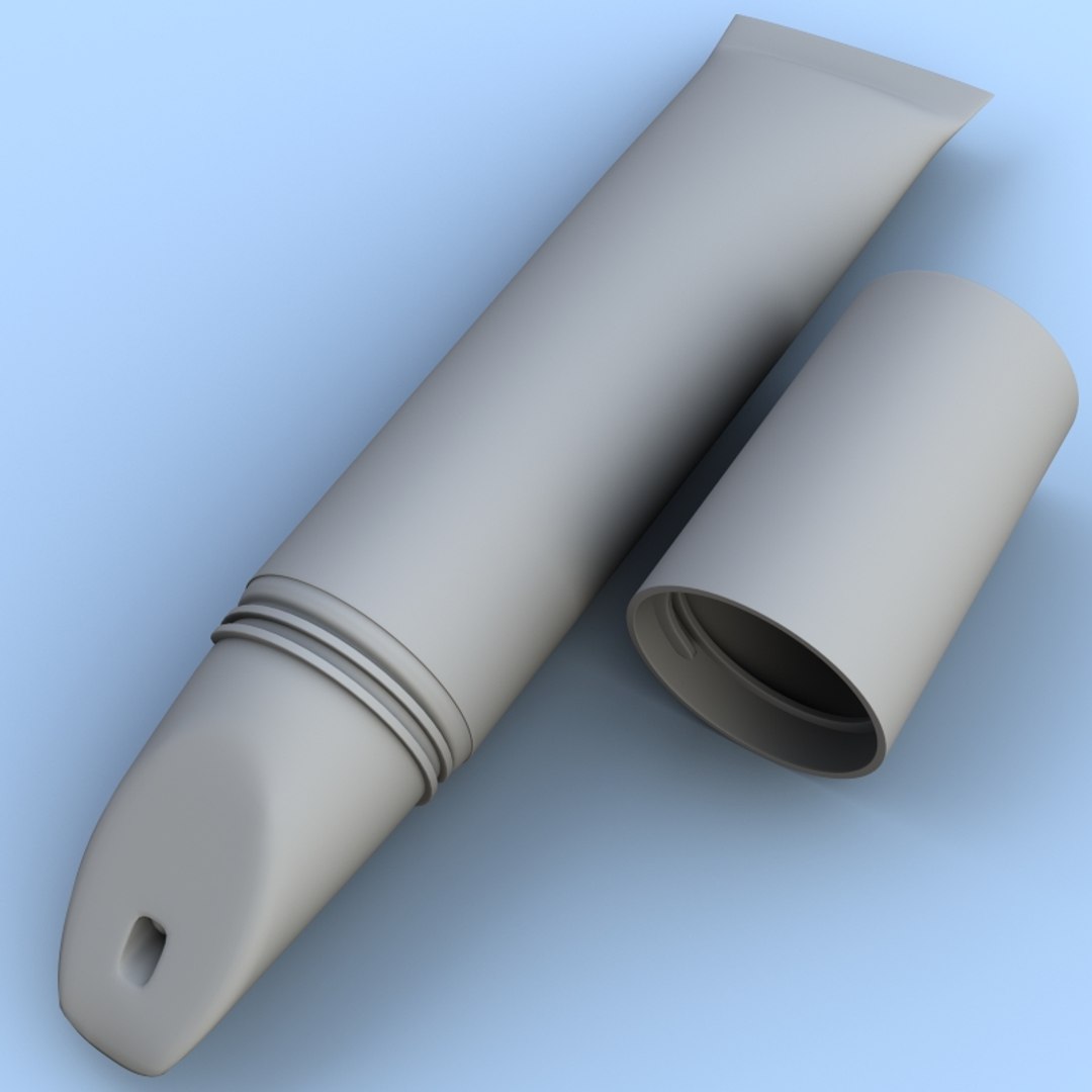 3d lip balm model