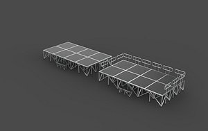 3D portable stage design 3D model