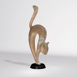 statuette cat 3D model