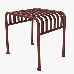 Hay Palissade Striped Outdoor Furniture Brown Table 3D model