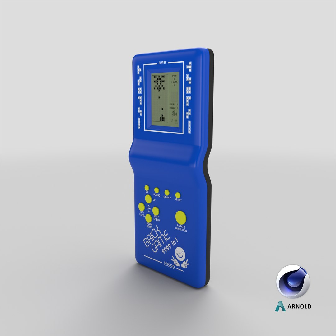 Retro Handheld Game 01 3D Model - TurboSquid 2002680