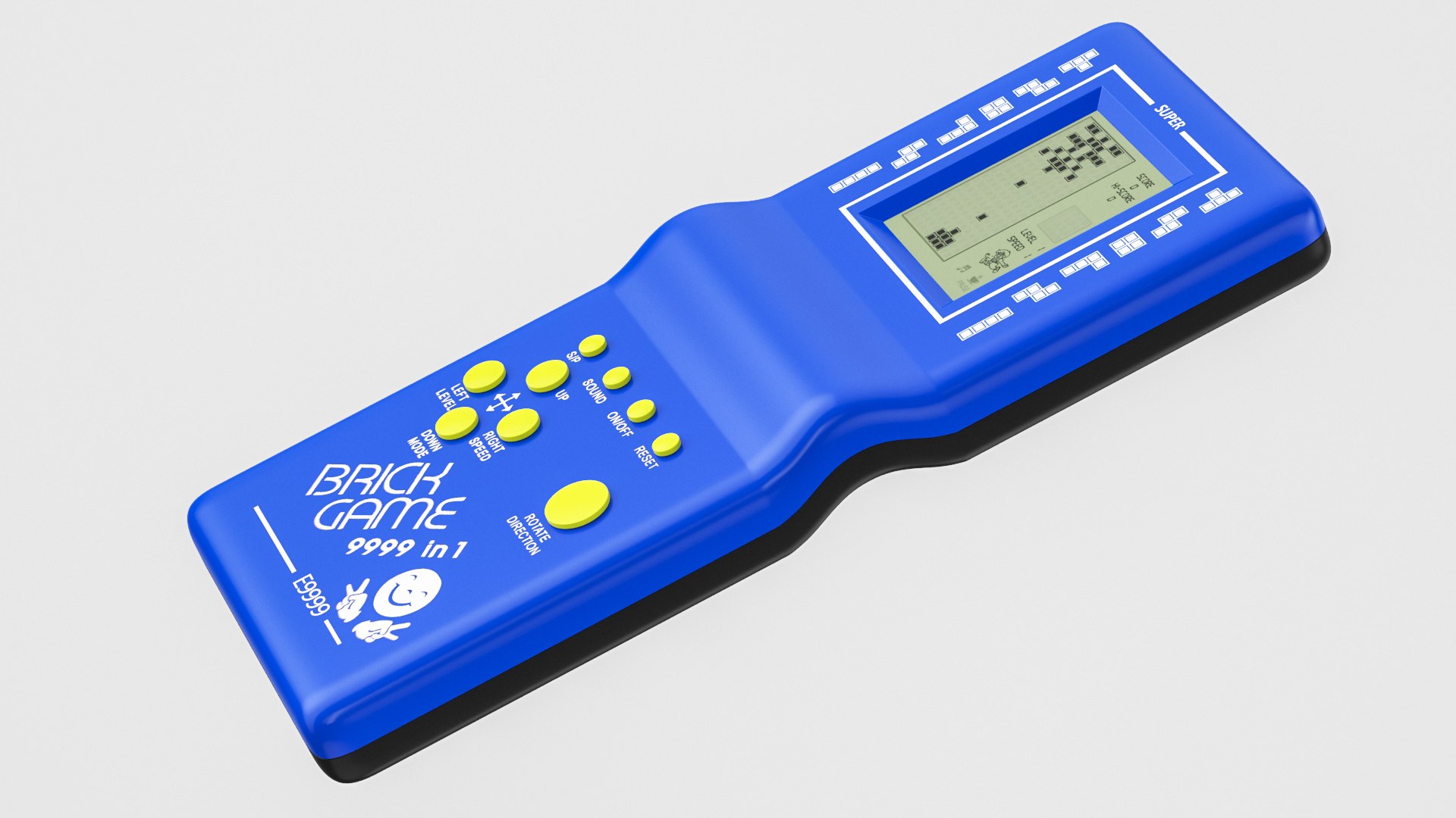 Retro Handheld Game 01 3D Model - TurboSquid 2002680