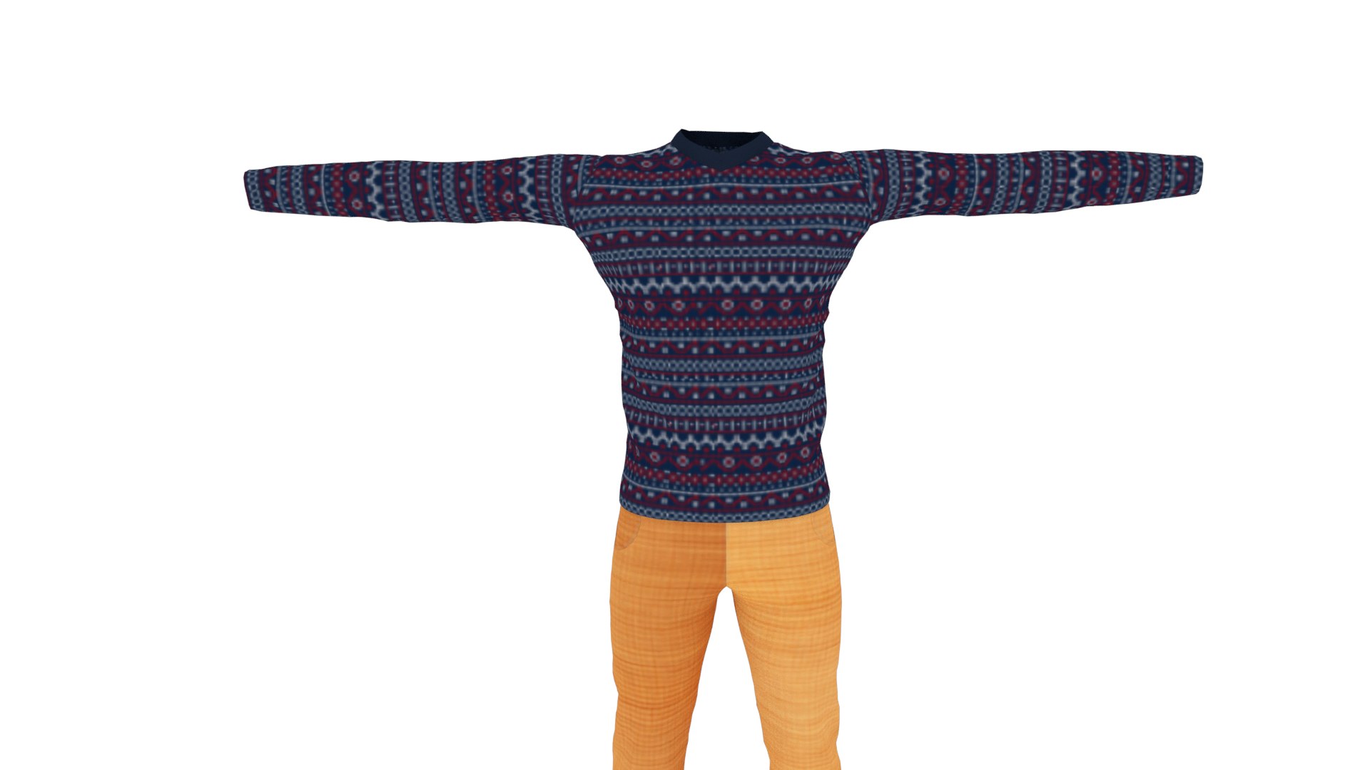 TPose Clothing 3D Model TurboSquid 2108159