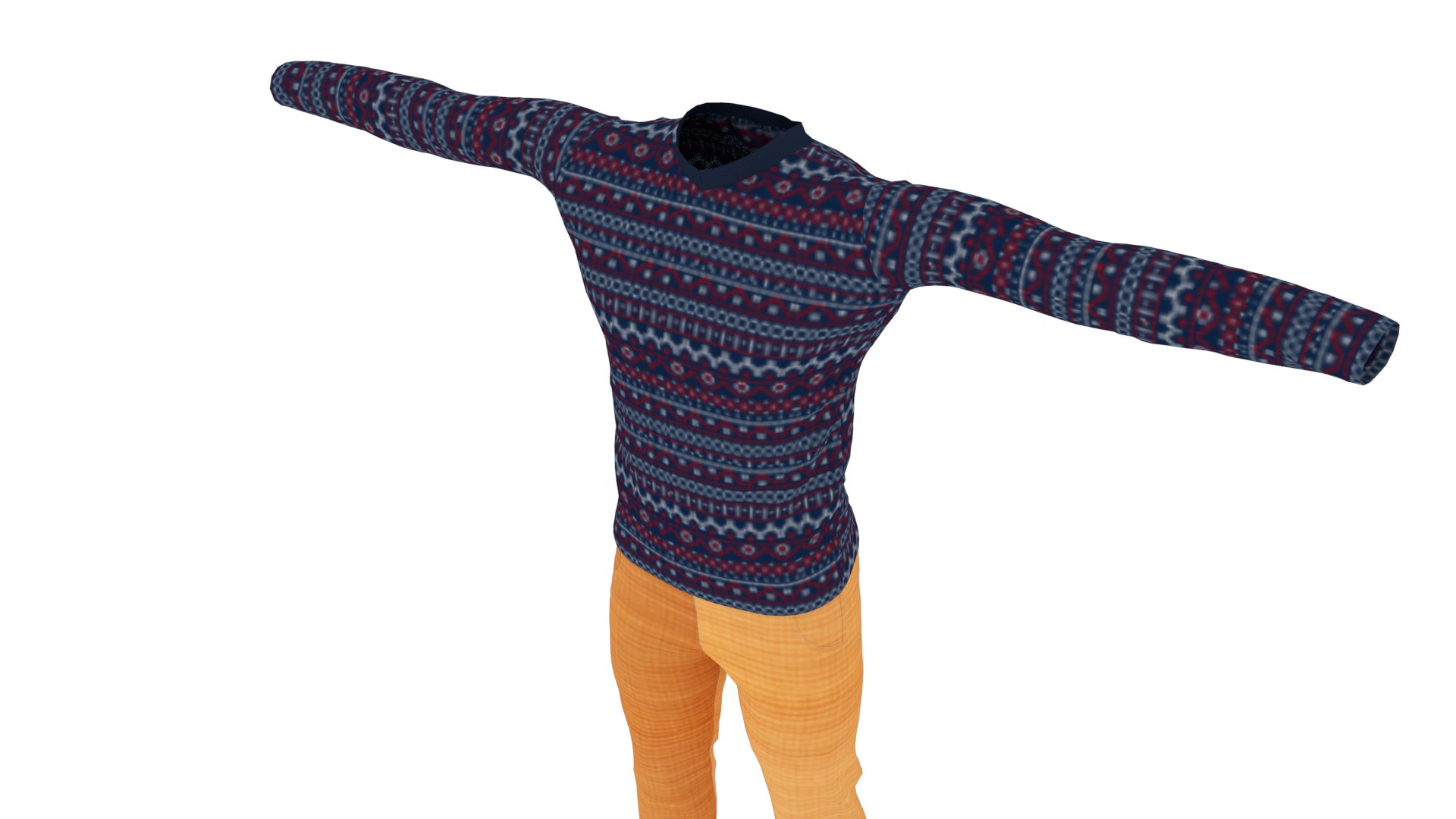 TPose Clothing 3D Model TurboSquid 2108159