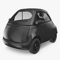 Minimalist Bubble Electric Vehicle Black Simplified