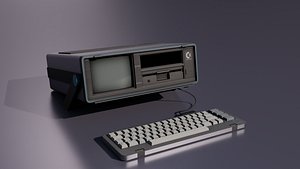 3D Commodore SX-64 model