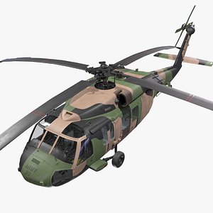 UH-60 Australian Army Static 3D model