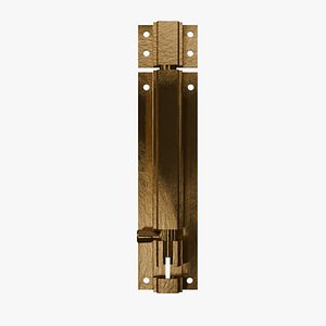 3D Golden Barrel Bolt Lock