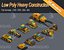 Low Poly Heavy Construction Machinery Equipment Industrial Low-poly 3D model model