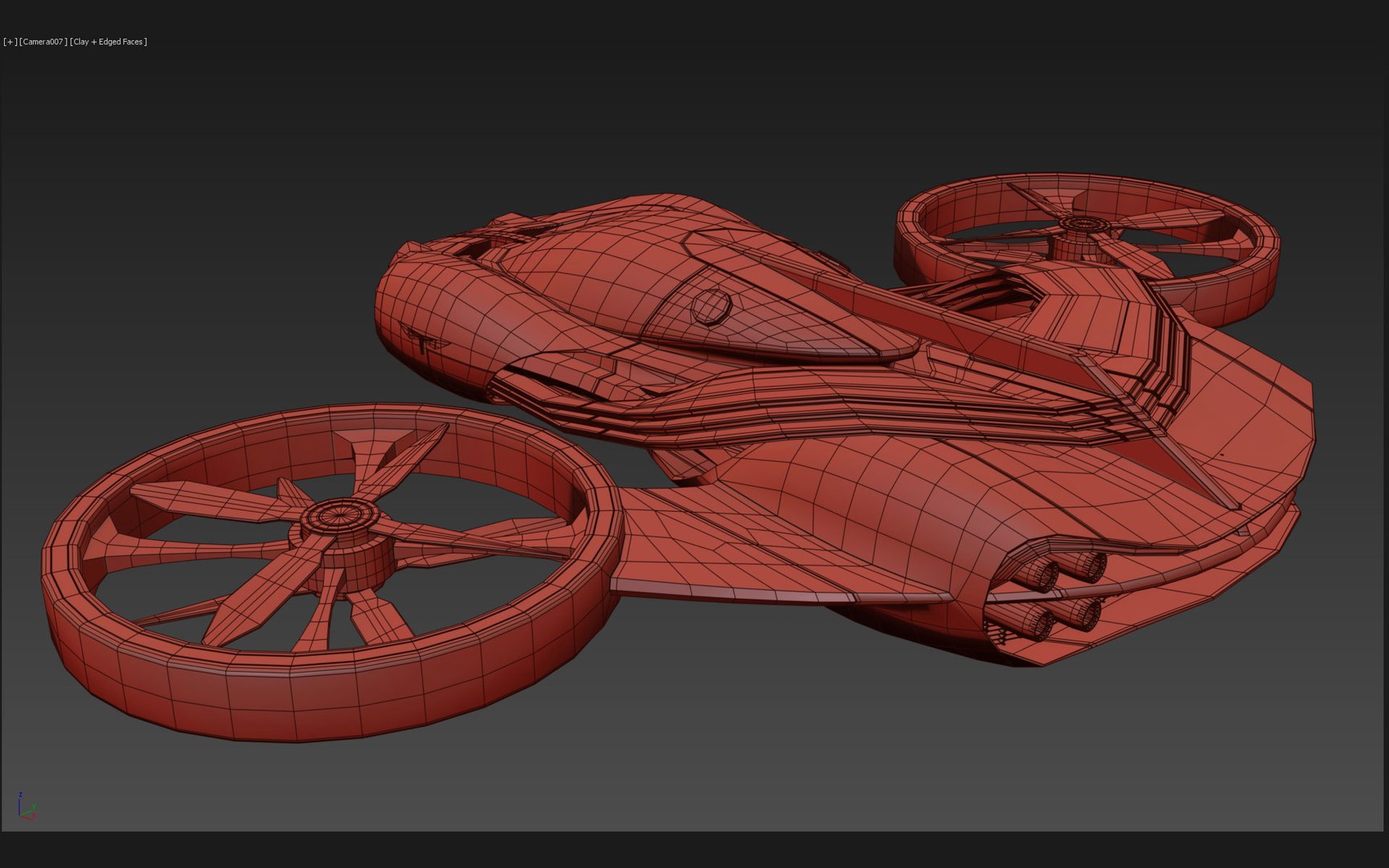 3D model T Copter Car 49 - TurboSquid 1976395