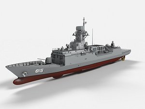 3D model ROKS Gangwon FFG-815 Incheon Class Frigate