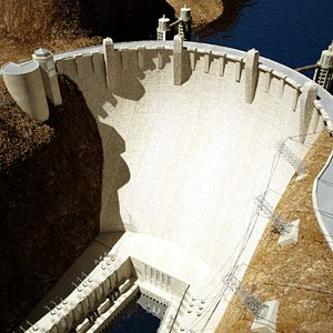 Hydroelectric Dam  - Textured