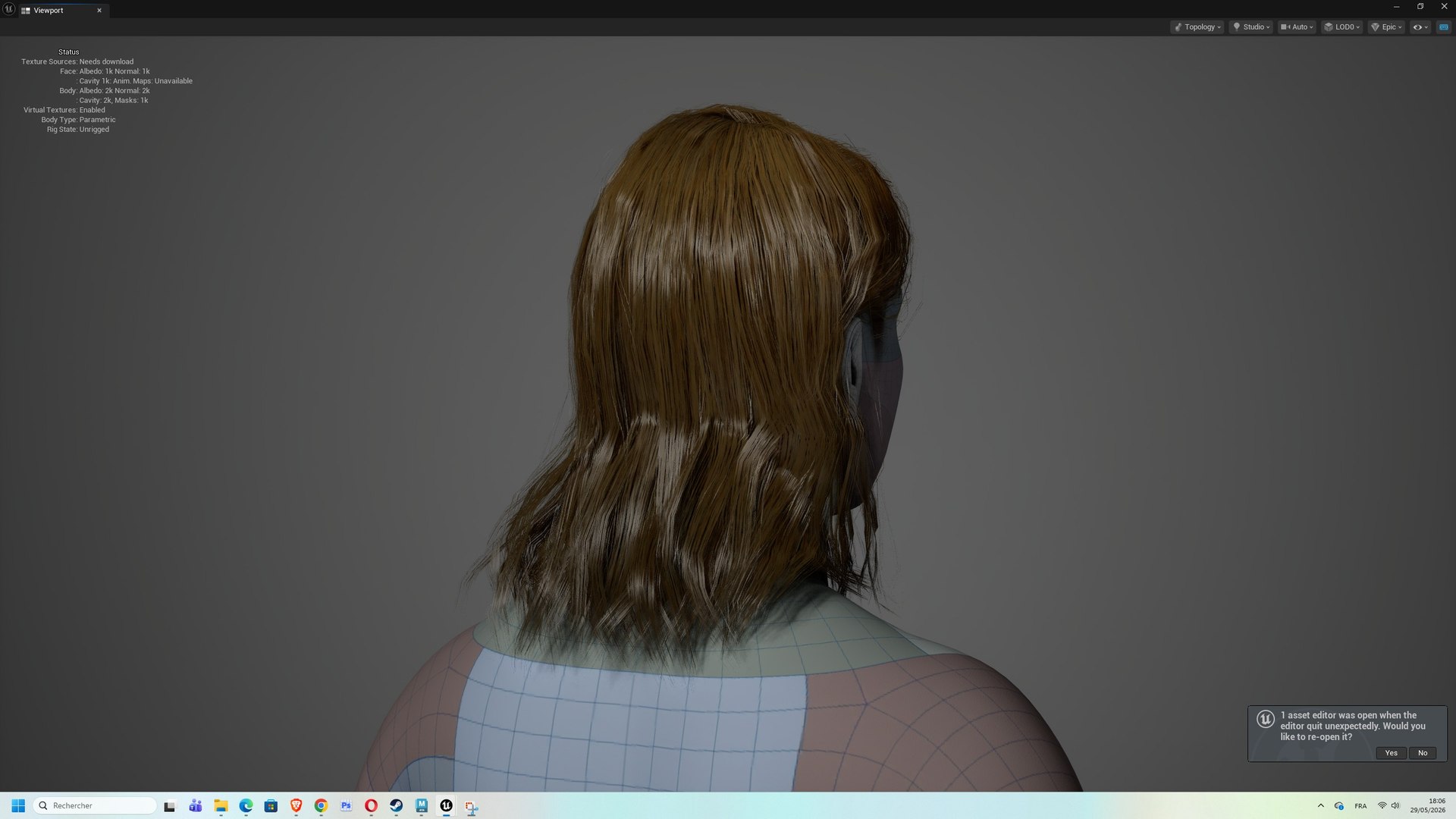 3D Natural Medium Straight Female Hairstyle for MetaHuman model https://p.turbosquid.com/ts-thumb/oE/pkH9n0/Ol/u2/jpg/1780411973/1920x1080/fit_q87/7ee4b2b19c370e2b5b1e70703138821433690214/u2.jpg