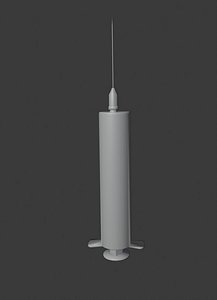 3D model medicine syringe