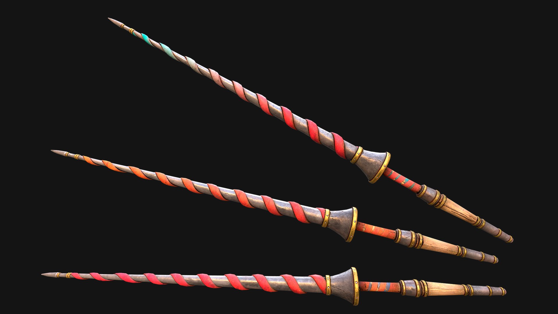 3D Medieval Spear Lance Cavalry Tournament Polearm Weapon - TurboSquid ...