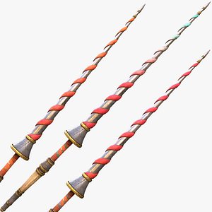 3D Medieval Spear Lance Cavalry Tournament Polearm Weapon