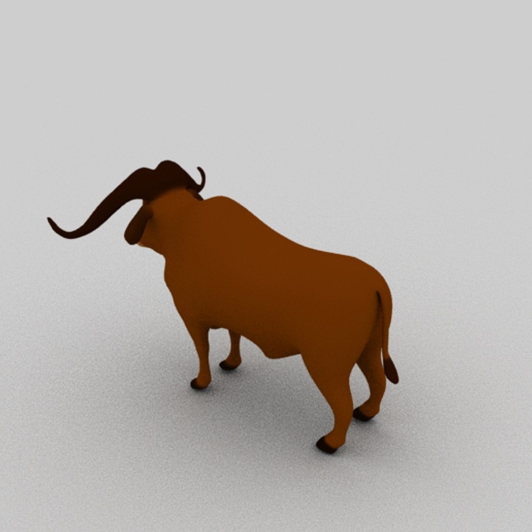3D Bull model - TurboSquid 1775244