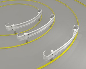 japanese curved guardrails dirty model