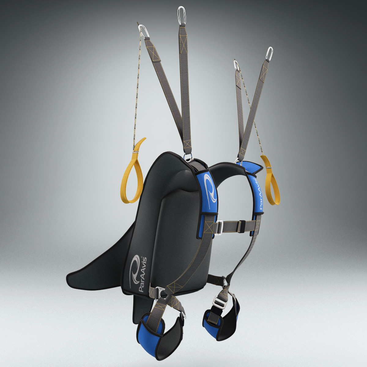 backpack parachute 3d model