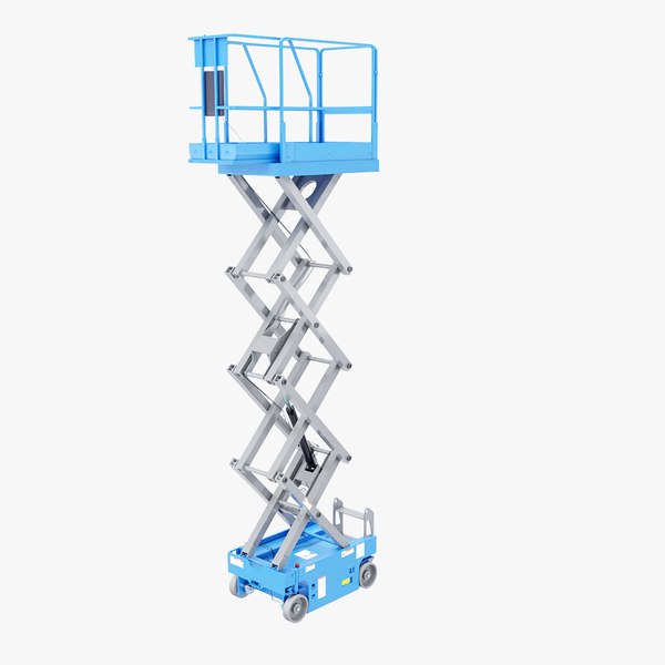 3D Warehouse Electric Scissor Platform Lift model