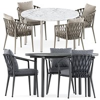 Erica chair and Anatra dining table