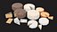 3D Cheese Food Set model