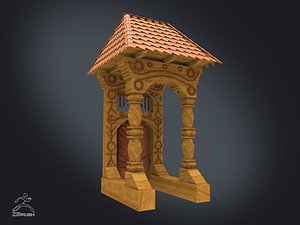 zbrush gate 3d model