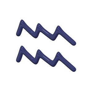 aquarius zodiac sign 3d model
