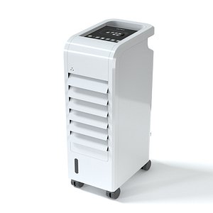 3D White Portable Air Conditioner model